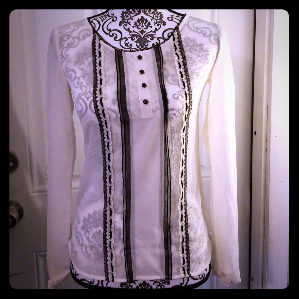 Beautiful white laced blouse